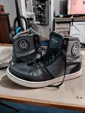 Creative Recreation Men's Gray and Black High-Top Sneakers